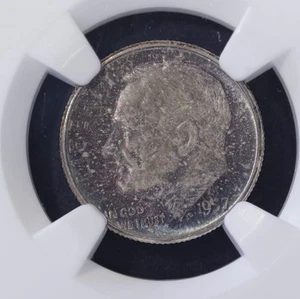 1957 Roosevelt Dime MS66 NGC • Silver Era Beauty • Deep Purple Toning - Picture 1 of 4