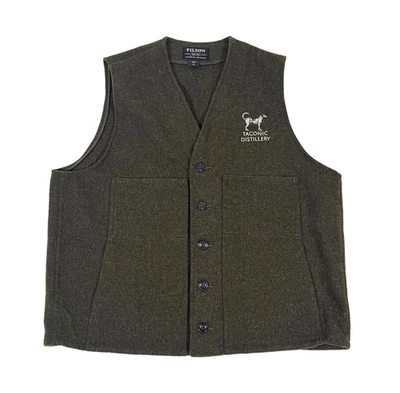 Filson Mackinaw 100% Virgin Wool Vest Forest Green Style 20 Size XL - Image 1 of 4