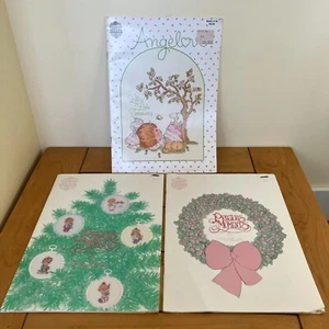 Precious Moments Cross Stitch Pattern Book Miniature Vol 2 & 3 + Angelove #18 - Picture 1 of 10