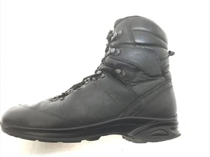 Haix Combat Gore-Tex Black Leather Boots SF German Army Issue UK 9.5 #5726 - Foto 1 di 6