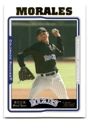 Franklin Morales 2005 Topps Updates & Highlights #UH306 Colorado Rockies RC - Image 1 of 2
