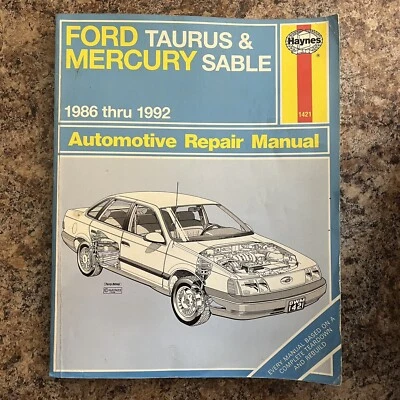 Manual de reparación automotriz Haynes 1421 Ford Taurus & Mercury Sable 1986-1992 Foto 1 de 2