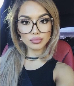 ECKIGE Damen Brille NERD klare Gläser Shadz GAFAS Oversized - Bild 1 von 16