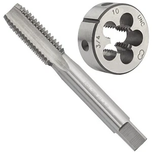 3/4"-10 UNC HSS Tap And Die Set 3/4 x 10 UNC Machine Thread Tap And Round Thr... - Picture 1 of 6