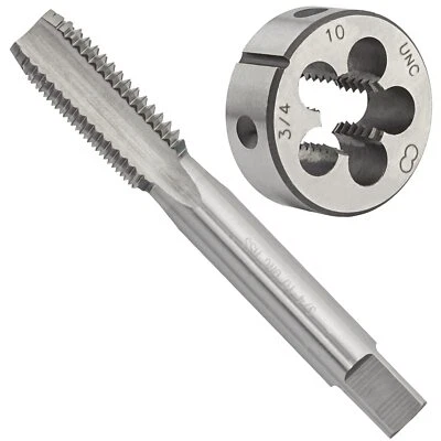 3/4"-10 UNC HSS Tap And Die Set 3/4 x 10 UNC Machine Thread Tap And Round Thr... - Image 1 of 4