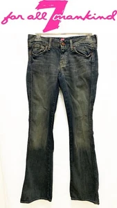 Womens 7 For All Mankind Jeans Size 26 A Pocket Distressed - Foto 1 di 8