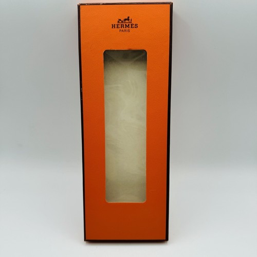 HERMÈS Originale HERMES Scatola Regalo Vuota Bracciale Gioielli Interno Velluto Nero 3 5X3 5X1 7