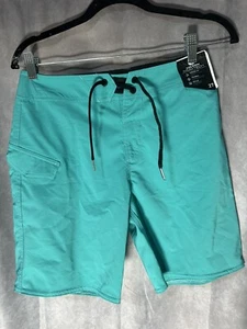 Volcom Lido Print Mod Boardshorts Boys' 27 Cleanwater Pocket Lace Up Closure - Picture 1 of 2