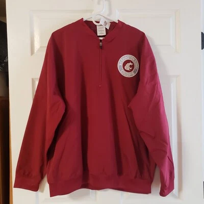 Chaqueta/camisa de hombre Washington State Cougars 1/4 cremallera talla L nueva con etiquetas Foto 1 de 4