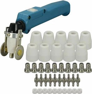PT-31 LG-40 20072 Cortador de plasma Antorcha Cuerpo Rodillo Guía Rueda Espaciador Kit 42 un. - Imagen 1 de 11