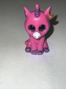  TY Mini Beanie Boos BUBBLEGUM the Unicorn Vinyl Figure Hand Painted 2" Series 3 - Picture 1 of 3
