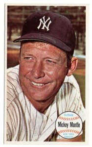 1964 TOPPS GIANTS #25 MICKEY MANTLE NEW YORK YANKEES MLB HALL OF FAME EX-NM