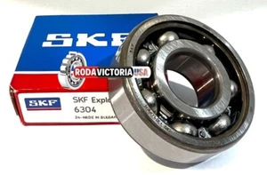 RODAMIENTO DE BOLAS DE RANURA PROFUNDA SKF 6304, TIPO ABIERTO, SIN SELLOS 20X52X15 mm - Imagen 1 de 4