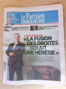 JOURNAL "LE PARISIEN" N° 23021 / 9/09/2018 / FUSION DES DROITES, HERESIE - Imagen 1 de 1