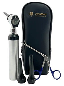 New Led Veterinary Otoscope Set Animal Diagnostic Instrument W/ Alligator Forcep - Picture 1 of 12