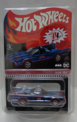 2021 Hot Wheels RLC Exclusive Blue Redline TV Series Batmobile WW Shipping - Image 1 of 4