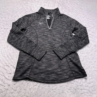 Mizuno Drylite 1/4 Zip Pullover Heather Gray Mock Neck Womens Size Small S - Image 1 of 4