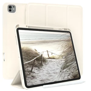 Smart Cover für Apple iPad Pro 13 Hülle Stifthalterung Tablet Weiß - Bild 1 von 7