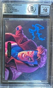 Tony Daniels auto insc card 1994 PowerBlast #5 X-men Gambit BAS Encap auto 10 /8 - Picture 1 of 3