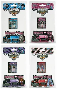 Juego de cuatro micro figuras de acción de la serie de televisión Monster High más pequeñas del mundo SELLADAS - Imagen 1 de 9