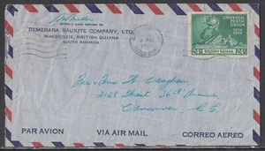 British Guiana - Mar 30, 1950 Advertising Cover to Canada - Picture 1 of 1