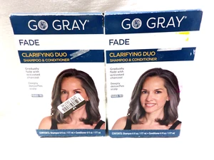 Lot Of 2 Go Gray Fade Clarifying Duo Charcoal Shampoo & Conditioner 6 oz Each - Picture 1 of 4