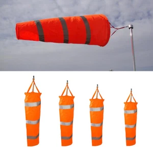 5 Tallas Naranja Aeropuerto Aviación Windsock Viento Calcetín Bolsa Festival Camping Bandera - Imagen 1 de 13