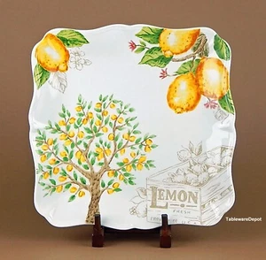 Maxcerra, 11 5/8" Square Dinner Plate(s) LEMON TREE, MINT/UNUSED Condition! - Picture 1 of 3