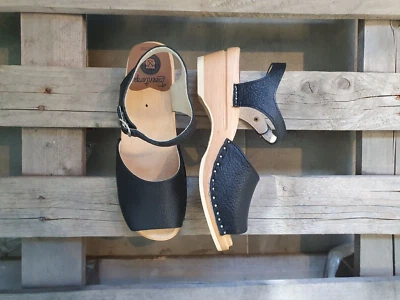 Шведские сабо сандалии Troentorp Greta черный размер США женщин 12 / ЕС 42 - Изображение 1 из 4