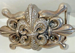 Ari Soffer Sterling Silver & 4.10 ct  Diamonds Belt Buckle only 2 made in 2007 - Picture 1 of 13
