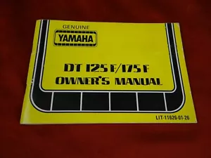 1979 Yamaha DT125 DT175 NOS OEM Rider's Handbook / Owner's Manual, 11626-01-26 - Picture 1 of 4