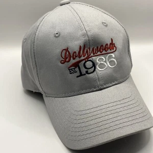 Dollywood Dolly Parton Ball Cap Youth Women’s Adjustable Hat Gray Preppy 1986 - Picture 1 of 19