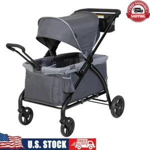2-in-1 Stroller Wagon W/ Canopy Shade StorageToddler Infant Tour Traver Outdoor - Picture 1 of 11