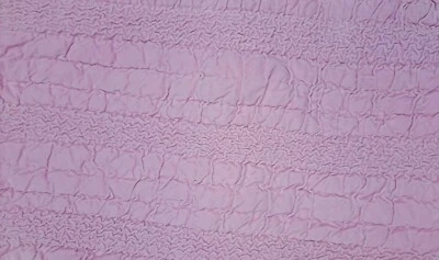 Pottery Barn Kids Terciopelo Algodón Pick-Stitch Acolchado Acanalado Almohada Rosa 1 pieza Foto 1 de 4