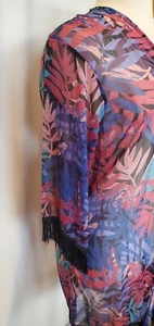 Multicolor Sheer Swimsuit Cover-up One Size - Picture 1 of 4