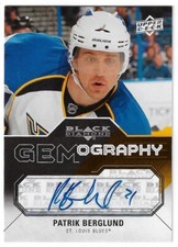 2011-12 Upper Deck Black Diamond Gemography Auto Patrik Berglund #GEM-PB (12)