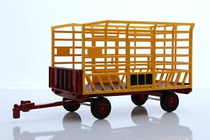 Farm Hay Bale Throw Wagon Trailer For Pickup Truck Diecast Models 1:64 Scale