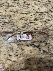 Walmart MK10413 Gold/Crystal Eyeglass Frames 53 16 135 $76 - Picture 1 of 8
