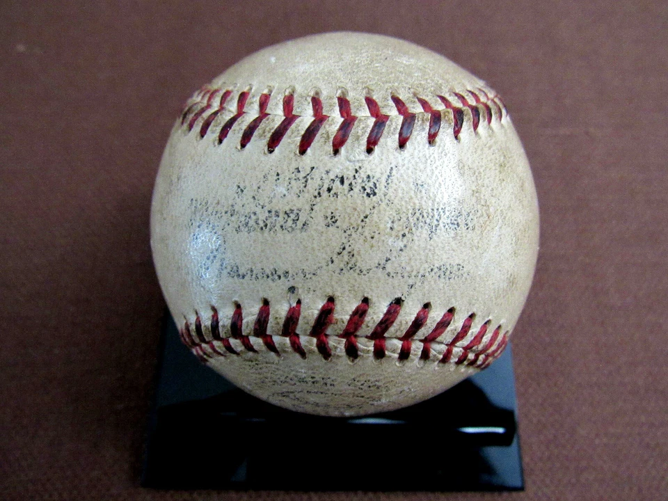 JOHNNY MIZE GIANTS CARDS HOF SIGNED AUTO 1955 WARREN GILES GUED ONL BASEBALL JSA - Image 1 of 4