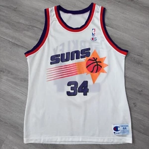 Autentica maglia Charles Barkley Phoenix Suns Champion 44 Large - Foto 1 di 8