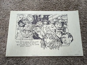 1975 Dargis Associates Novelty Poster  "But We're All In The Same Boat"  - Picture 1 of 9