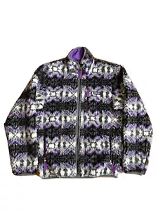 Vintage Patagonia Purple White Grey Black Fleece Sweatshirt Men’s Size S - Picture 1 of 4