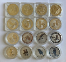 1992-2000, 2002-2007, 2009 - 2 oz . Silver Australian Kookaburra Coin BU in Cap