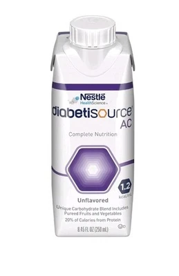 🔥Nuevo 2026 Nestlé Diabetisource AC fórmula sin sabor 8,45 oz. 24/cartón Foto 1 de 4