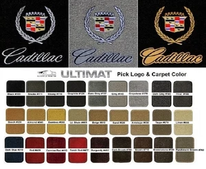 Lloyd Mats Ultimat Cadillac Crest & Word Front Floor Mats (1941-2001) - Picture 1 of 12