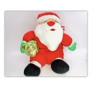 Vintage Plüsch Santa Clause International Silver Company Spielzeug 24 Zoll Puffy Multicolor - Bild 1 von 9