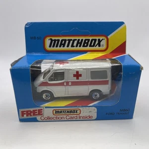 MATCHBOX SUPERFAST MB60 "FORD AMBULANCE TRANSIT". 60. MIB/BOXED - Bild 1 von 6