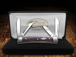 Case XX Knives Small Congress Purple Bone Steel 1/500 Stainless Pocket Knife - Picture 1 of 4