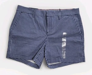 TOMMY HILFIGER Sz 10 Women's Hollywood Shorts 5" Plaids Blue/ White NWT $ 59.50 - Picture 1 of 11