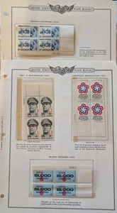 USStamp Plate Blocks US Bicentennial, McArthur,Woman Suffrage 50th. 6 different - Picture 1 of 2